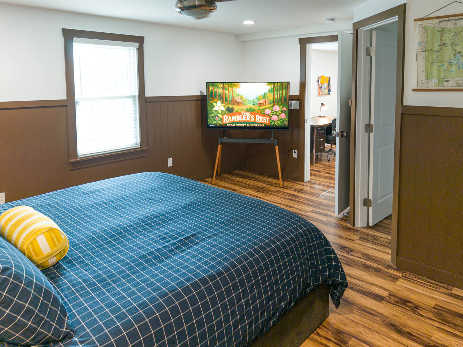 Brown bedroom angle 3